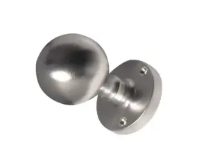 Ball Shape Mortice Door Knob Satin Chrome