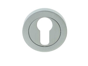 Frelan Hardware Euro Profile Escutcheon, Satin Chrome