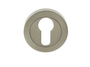 Frelan Hardware Euro Profile Escutcheon, Satin Nickel