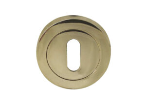 Frelan Hardware Standard Profile Escutcheon, Pvd Stainless Brass