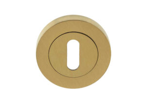 Frelan Hardware Standard Profile Escutcheon, Satin Brass