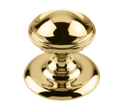 Frelan Hardware Centre Door Knob (66Mm Diameter), Polished Brass