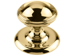 Frelan Hardware Centre Door Knob (66Mm Diameter), Polished Brass