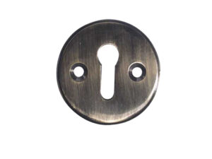 Frelan Hardware Standard Profile Escutcheon (40Mm Diameter), Antique Brass