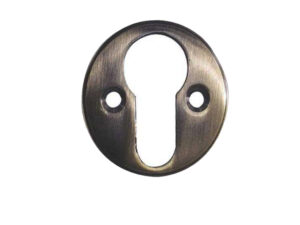 Frelan Hardware Euro Profile Escutcheon (40Mm Diameter), Antique Brass