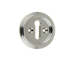 Frelan Hardware Parisian Standard Profile Escutcheon, Polished Nickel