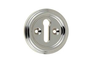 Frelan Hardware Parisian Standard Profile Escutcheon, Polished Nickel