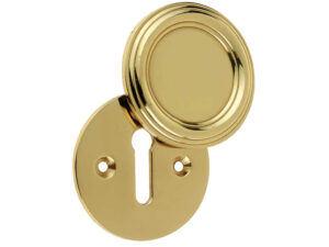 Frelan Hardware Parisian Covered Standard Profile Escutcheon, Polished Brass