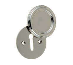 Frelan Hardware Parisian Covered Standard Profile Escutcheon, Polished Nickel