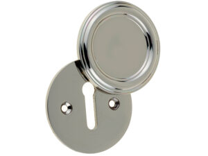 Frelan Hardware Parisian Covered Standard Profile Escutcheon, Polished Nickel