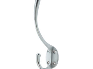 Frelan Hardware Hat & Coat Hook (142Mm X 64Mm), Satin Chrome