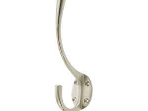 Frelan Hardware Hat & Coat Hook (142Mm X 64Mm), Satin Nickel