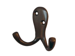 Frelan Hardware Double Robe Hook (53Mm X 27Mm), Dark Bronze