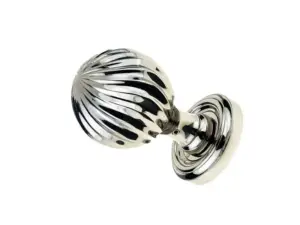 Clarisse Mortice Door Knob Polished Nickel