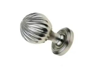 Clarisse Mortice Door Knob Satin Nickel