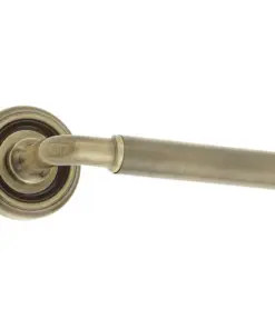 Elise Door Handle On Rose Antique Bronze