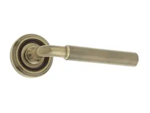 Elise Door Handle On Rose Antique Bronze