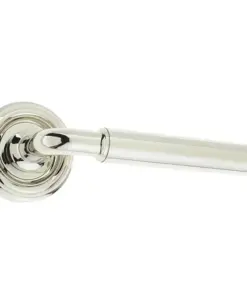 Elise Door Handle On Rose Polished Nickel