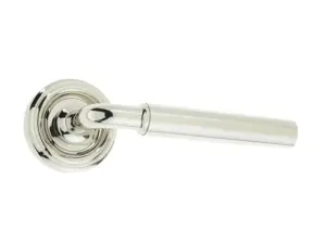 Elise Door Handle On Rose Polished Nickel