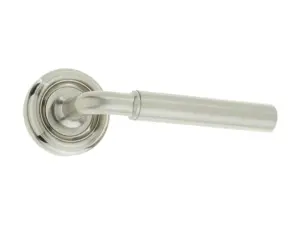 Elise Door Handle On Rose Satin Nickel