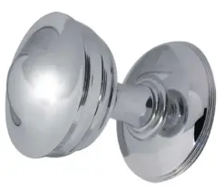 Crown Mortice Door Knob Polished Nickel