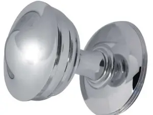 Crown Mortice Door Knob Polished Nickel