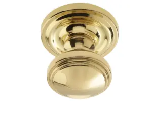 Linea Mortice Door Knob Polished Brass