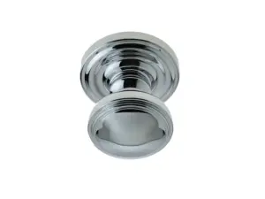 Linea Mortice Door Knob Polished Chrome