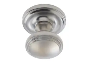 Linea Mortice Door Knob Satin Chrome