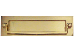 Frelan Hardware Letterplate With Postal Knocker (250Mm X 76Mm), Polished Brass