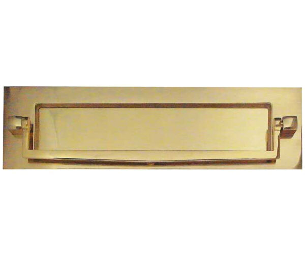 Frelan Hardware Letterplate With Postal Knocker (250Mm X 76Mm), Polished Brass