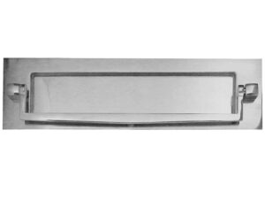 Frelan Hardware Letterplate With Postal Knocker (250Mm X 76Mm), Polished Chrome