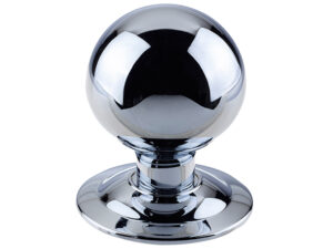 Frelan Hardware Centre Door Knob (75Mm Diameter), Polished Chrome