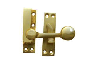 Frelan Hardware Quadrant Sash Window Fastener, Polished Brass