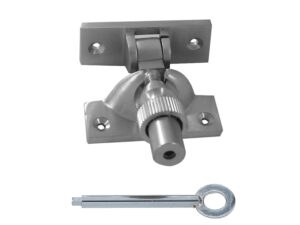 Frelan Hardware Lockable Brighton Sash Window Fastener, Satin Chrome