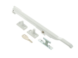 Frelan Hardware Lockable Casement Window Stay (10"), White