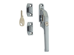 Frelan Hardware Lockable Window Fastener (124Mm), Satin Chrome