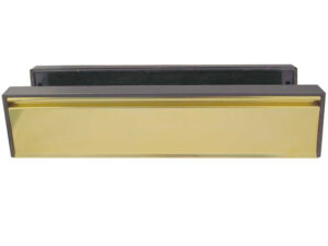 Frelan Hardware Telescopic Pvcu Sleeved Letterplate (295Mm X 71Mm), Gold Anodised