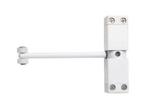 Frelan Hardware Surface Mounted Spring Arm Door Closer, White