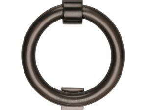 Heritage Brass Ring Door Knocker, Matt Bronze