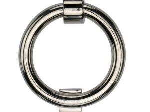 Heritage Brass Ring Door Knocker, Polished Nickel