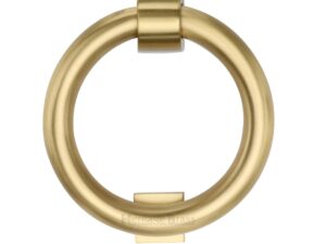 Heritage Brass Ring Door Knocker, Satin Brass