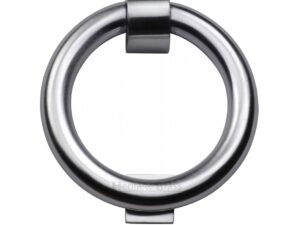 Heritage Brass Ring Door Knocker, Satin Chrome