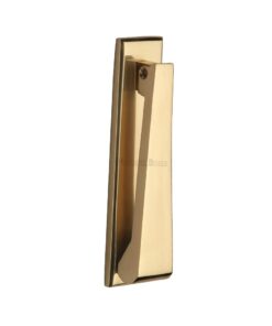 Heritage Brass Contemporary Slim Door Knocker, Polished Brass