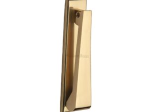 Heritage Brass Contemporary Slim Door Knocker, Polished Brass