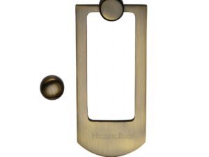 Heritage Brass Contemporary Door Knocker, Antique Brass