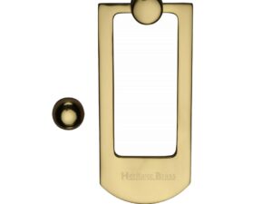 Heritage Brass Contemporary Door Knocker, Polished Brass