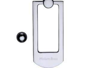 Heritage Brass Contemporary Door Knocker, Polished Chrome