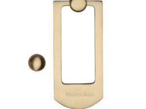 Heritage Brass Contemporary Door Knocker, Satin Brass