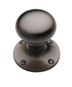 Heritage Brass Kensington Mortice Door Knobs, Matt Bronze (Sold In Pairs)